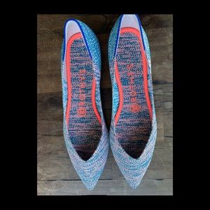 Rothy Limited Edition The Point Turquoise Melange